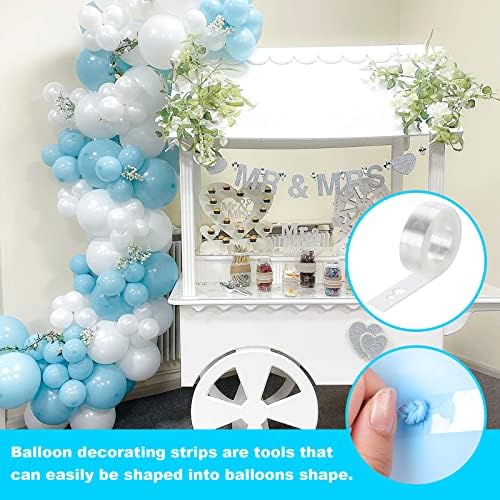 Set de baloane Kusamue Baby Blue - 12 inch 70 pcs calitatea latexului baloane de petrecere DIY Garland Arch Kit pentru decorațiuni de sărbătoare, suportă umplutură de heliu
