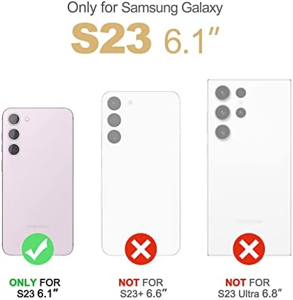 Suratch pentru Samsung Galaxy S23 Carcasă, [Protector de ecran încorporat] [Protecția dual-strat] Copertă de protecție pentru