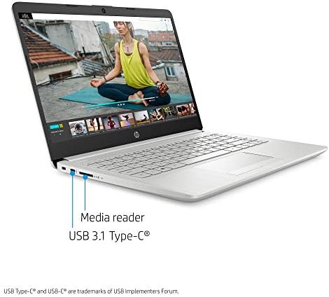 2021 cel mai nou Laptop HP HD de 14 inci, procesor Dual Core Ryzen 3-3250u, 8 GB RAM DDR4, 128 GB SSD M. 2, grafică AMD Vega