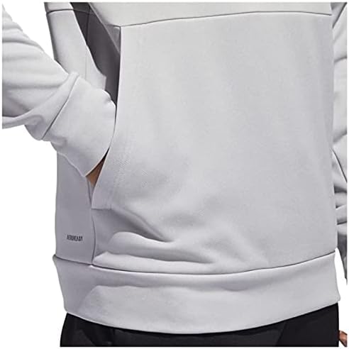 Echipa masculină Adidas Problemă de antrenament cu glugă pulover cu glugă � gri/alb