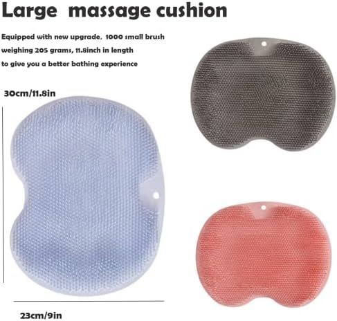 Patu de masaj pentru baie din silicon, scrubber din spate, scrubber pentru picioare de duș ， exfoliarea spălării din spate