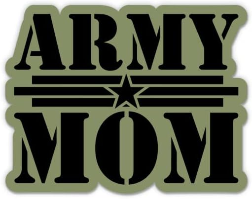 Autocolant Green Army Mom - Autocolant de laptop de 3 - vinil impermeabil pentru mașină, telefon, sticlă de apă - Decal de