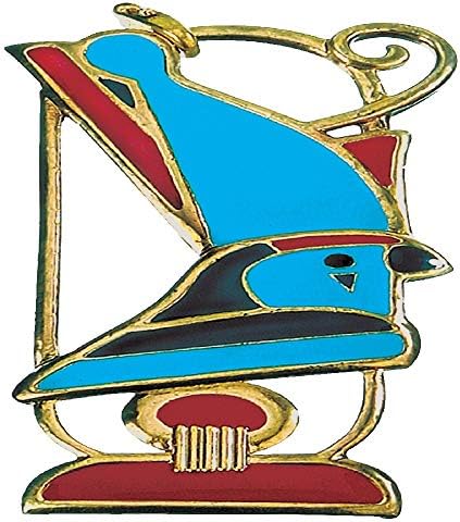 YTC Blue Horus cu broșă cu pandantiv coroană și cordon de 26 Inch