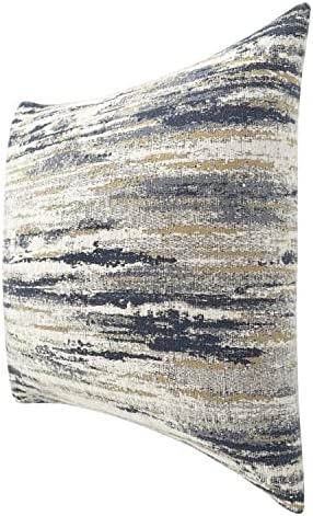 Romandeco Jacquard abstract abstract în dungi decorative Huse pentru pernă pentru canapea/canapea/dormitor, 2 pachet, 18x18