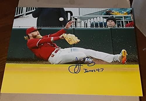 Jake Fraley Cincinnati Reds semnat autografat 8x10 Photo COA Baseball MLB - Fotografii MLB autografate