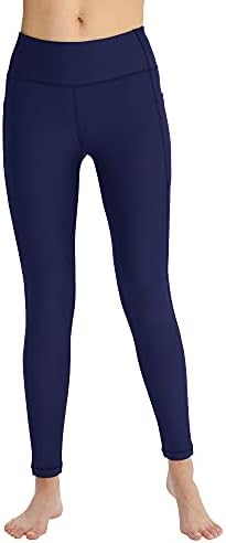 Pantaloni de Yoga cu talie înaltă Zeronic cu buzunare Capri / control lung al burții pentru femei jambiere de alergare cu antrenament