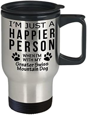 CUNUT DE CUVĂTURI COFERIE COFFEE - persoană mai fericită cu un câine de munte mai mare - Cadouri de salvare a proprietarului