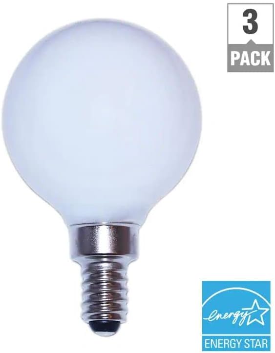 EcoSmart Becuri 40-Watt echivalent G16. 5 glob Dimmable mată sticlă Filament Vintage LED bec lumina zilei