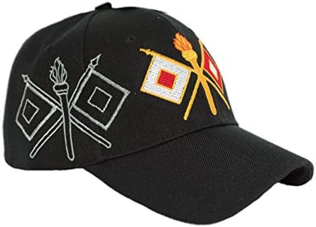 Semnal corpul Cap Oficial US Army 3D brodate licențiat pălărie Cap618 4-04-e Negru