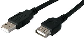 Computer suplimentar 3,05m USB 2.0 Masculin la feminin Cablu de extensie neagră