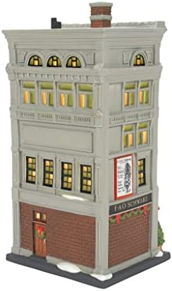 Departamentul 56 Crăciun în Satul City Fao Schwarz Toy Store Lit Lit, 9,53 inch, multicolor