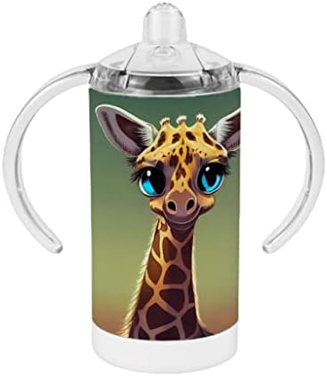 Funny Giraffe Sippy Cup-3d Print Baby Sippy Cup-Cute Sippy Cup