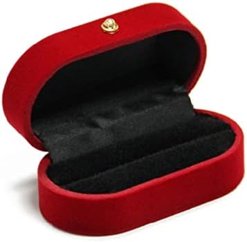 Mini Cuplu dublu inel cutie cercei mici colier bratara cutie dragoste cadou bijuterii cutie portabil Travel Organizator caz