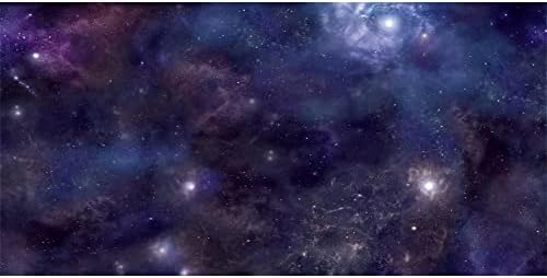 Awert 48x18 inci spațiu exterior acvariu fundal galaxie stele în spațiu celestal tanc de pește fundal planete astronomice fundal