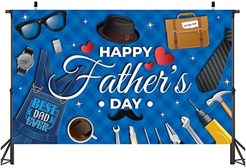 Happy Fathers Day Banner Backdrop, Happy Fathers Day Decorations Backdrop Pentru Petrecere, Father ' s Day Party Decorations