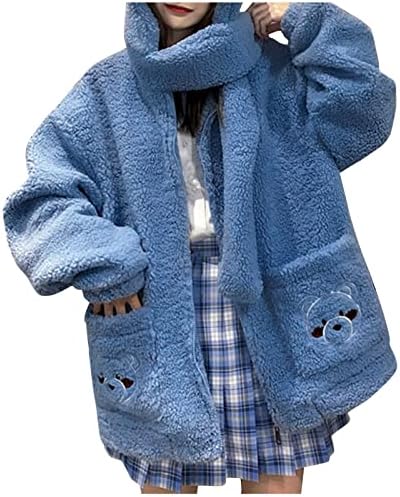 Femei îngroșat pardesiu cald iarna deschis fata Fleece căptușite Hoodie zăpadă haina jacheta uza femei plin fermoar Fleece