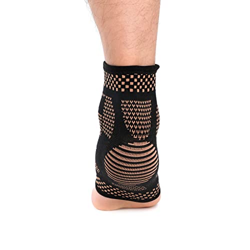 Înmuiați picioarele Spa cupru infuzat glezna Bretele Picior suport compresie Mâneci pentru bărbați și femei glezna stabilizator