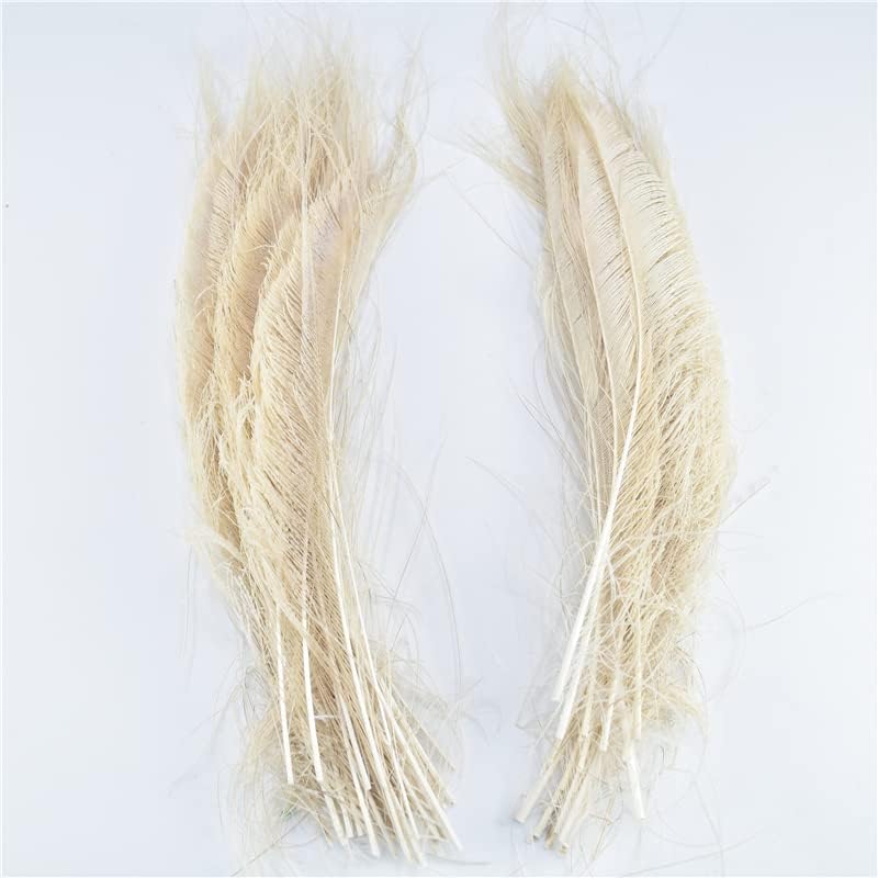 Ttndstore 10buc lăptos păun pene pentru 30-35cm/12-14 pene albe pentru bijuterii face acasă nunta pene decorare Plumas