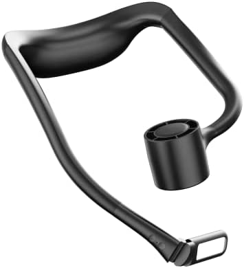 Ventilator portabil pentru gât Lbtbate cu lumină LED Mini ventilator Personal USB fără mâini cu 3 viteze ale vântului și 3