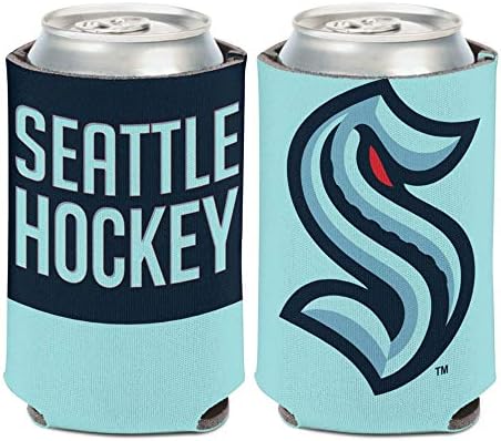 Wincraft NHL Seattle Kraken Hockey poate răci 1-pachetul de 12 oz.