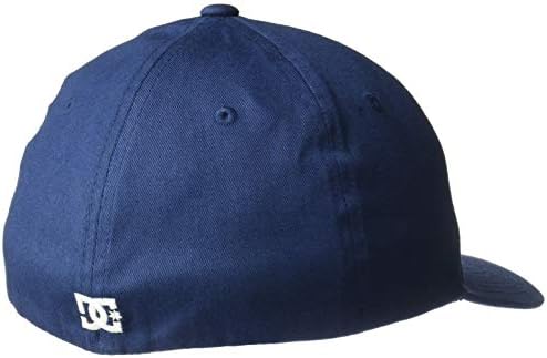 DC Men's Cap Star FlexFit Curve Brim Hat Hat