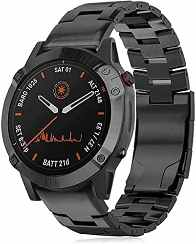 DAVNO Quick Fit Titanium Alloy + inox Watchband pentru Garmin Fenix 7x 7/6 6x Pro 5X Plus curea bandă Marq / Enduro curea brățară