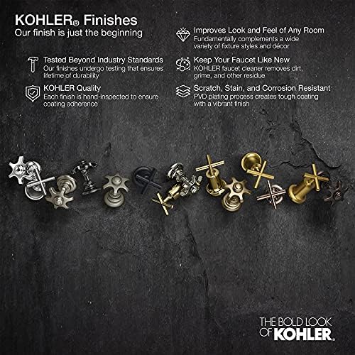 Kohler K-77958-4A-BN Componente Robinet pentru chiuvetă, nichel periat vibrant