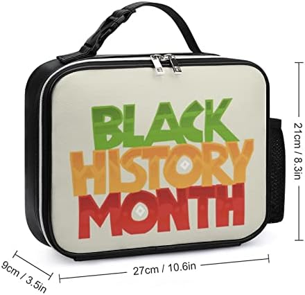Black History Month Lunch Bag cutie de prânz izolată Geantă de prânz reutilizabilă pentru călătorii de birou