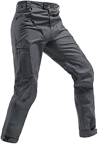 Pantaloni tactici pentru bărbați ， pantaloni de muncă de marfă din armată Ripstop ușor EDC EDC Pantaloni de drumeție în aer