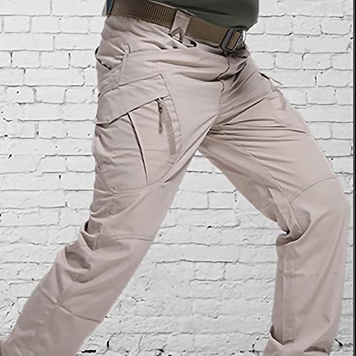 Bărbați Cargo tactic pantaloni cu fermoar buzunar pantaloni îmbrăcăminte de lucru combate în condiții de siguranță în aer liber