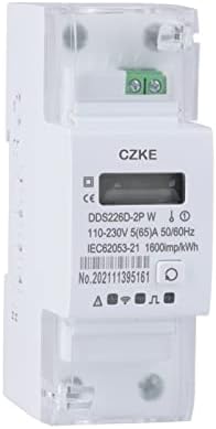 Makee DDS226D-2P WiFi O singură fază 65A DIN RAIR WiFi Smart Energy Meter Timer Consum de energie Monitor KWH Meter WattMeterz