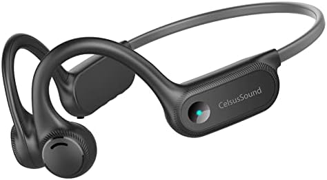 Căști de conducere osoasă, 2023 Căști cu sporturi Bluetooth cu urechi deschise modernizate cu microfon, 10 ore de joacă, Bluetooth