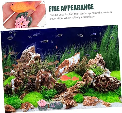 Yardwe 16pcs Fish Tank ornamente de amenajare a teritoriului jucării educaționale pentru copii Jucării miniaturale ornament