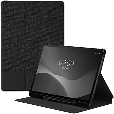 Carcasă KWMobile compatibilă cu Samsung Galaxy Tab S8 / Galaxy Tab S7 - Case PU din piele și capac de pânză cu caracteristică