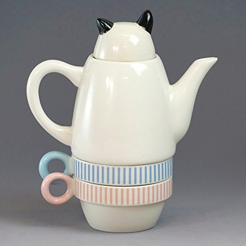 Airyusha Teapot Blue pot 6,7 x 3,5 x 6,7 inci, Cupă/diametru 3,5 x înălțime 1,9 inci (9 x 12