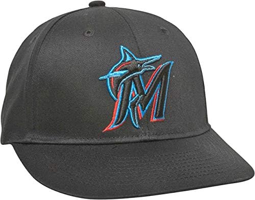 OC sport Marlins Negru 2019 nou logo pălărie Cap Adult Bărbați reglabil