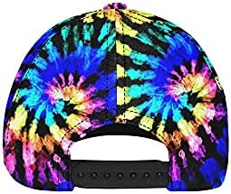 Rainbow Tie dye șapcă de Baseball pentru femei adolescente, 3D Full Print Trucker Snapback pălărie de soare pentru bărbați