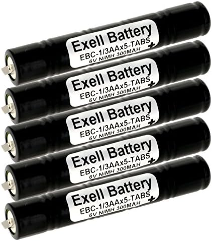 5x Exell 6V 300MAH NIMH BATERIE PACK W/FABS PUNCĂRI ELECTRICE