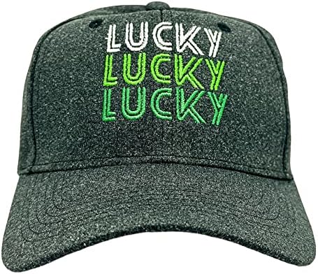Tricouri de câini nebuni norocoși norocoși pălărie amuzantă ST Patricks Day Parade Luck Cap Negru - Lucky Standard