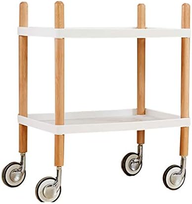 Cărucioare cu cărucior de bucătărie Syth Kitcher Carts Rolling Servering Bar Carts Carts Utility 2 Tier Raft de depozitare,