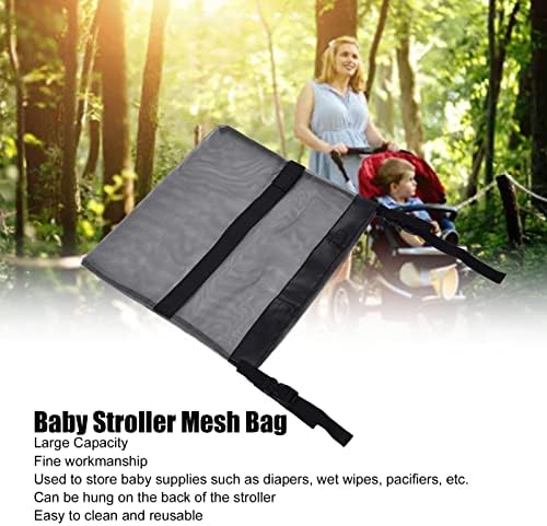 Geanta de depozitare a căruciorului pentru bebeluși, geantă de organizare a pielii de plasă pentru îmbrăcăminte rezistentă