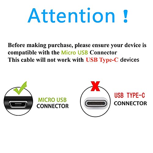 Cablu de încărcare USB compatibil pentru căști Turtle Beach Stealth 420x 450 600 700 Elite 800 800X CAPSE DE GAMING Cablu micro