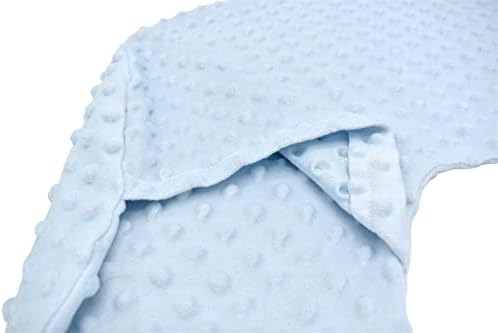 Baby Imprint Kit nou-născut Baby Super Soft Premium Minky Dot Pillow Cover pentru bebeluși Pălării de soare 18-24 luni