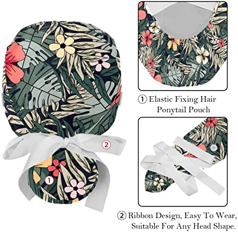Lixiaoyuzz 2 pachet de lucru cu butoane și cravată pentru panglică pentru femei, pălărie cu păr lung