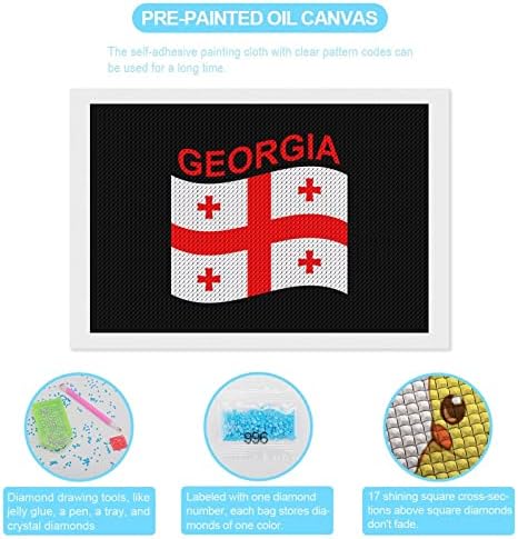 Flag of Georgia Diamond Painting Sets