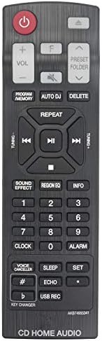 NOU înlocuiți telecomanda AKB74955341 Fit for LG CD Home Audio CJS45W CJ65 CJS65F CJ45 CJS45F