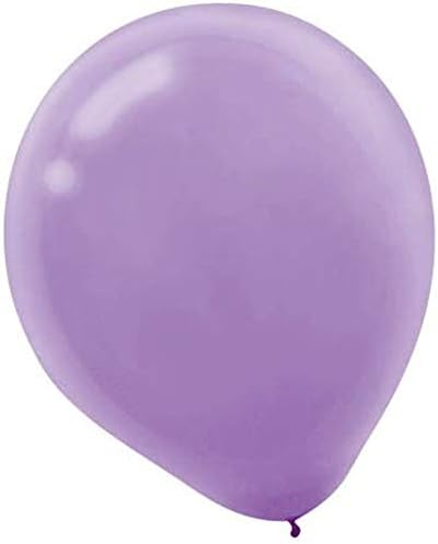Amscan Solid Color Latex Balloons - Lavandă, pachet de 72, Decor de petrecere