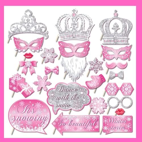 CGG Craciun de Crăciun prințesă Party Supplies Christmas Christmas Friend Princess Photo Reps Pink Photo Reps tăiat