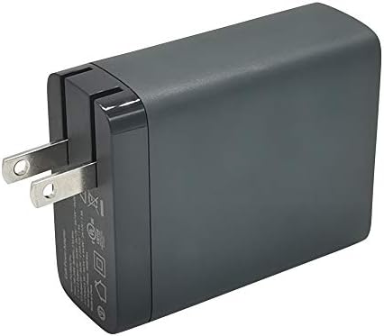 Încărcător Boxwave Compatibil cu Monitor portabil Dell 14 - încărcător de perete PD Gancharge, 100 W Tiny PD Gan Type -C și Tip A Wall Charger - Jet Black