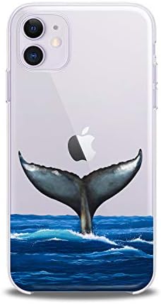 Lex alternativ alternativ compatibil cu iPhone 14 13 Pro Max 12 Mini 11 XS XR 8 X 7+ 6 SE 5 Acoperire Slim Fit Fish Girl Whale